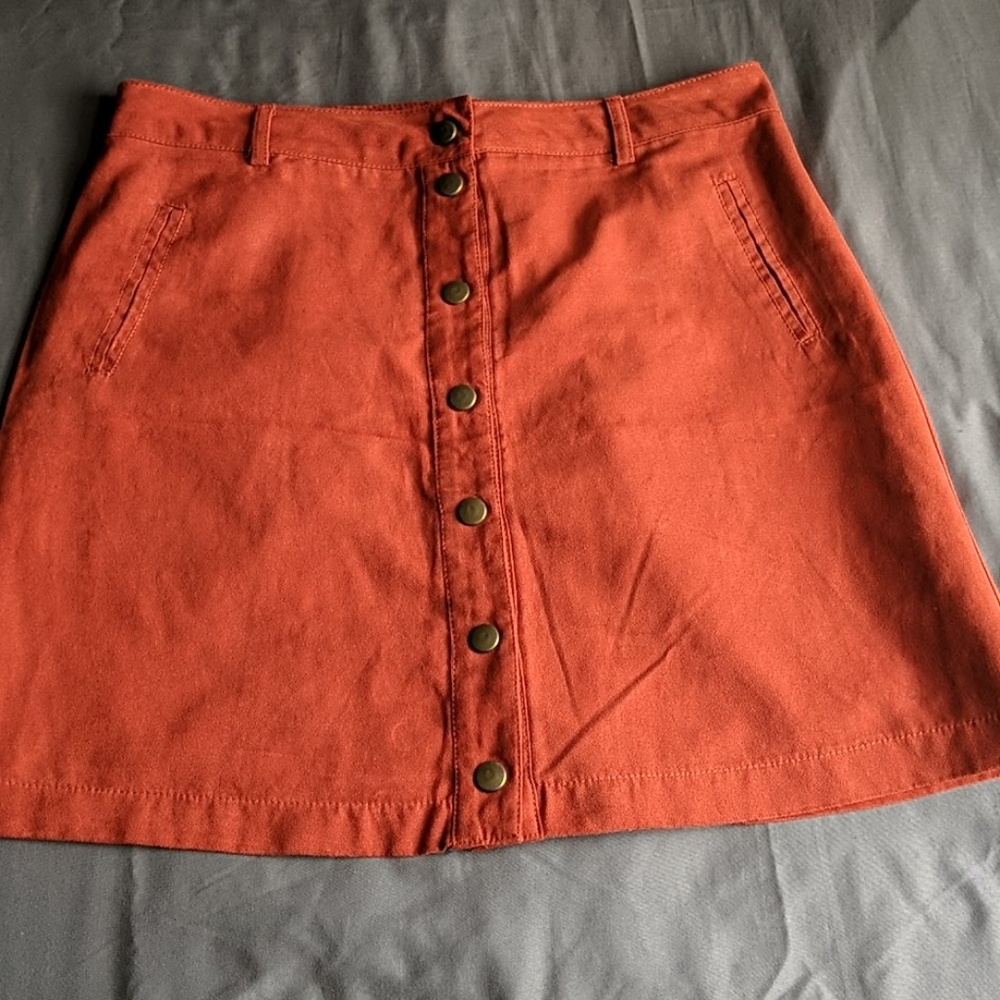 Forever 21 button down skirt